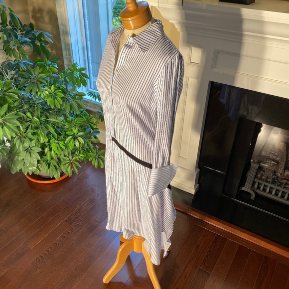 Marques’Almeida ASYMMETRIC STRIPE DRESS - Picture 9 of 14